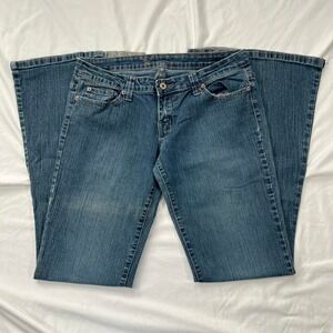 Y2K Wetseal Dark Wash Low Rise Flared Jeans